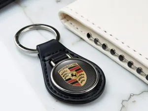 Porsche Benutzerdefinierte Leder Schlüsselringe Stilvolles Kraft